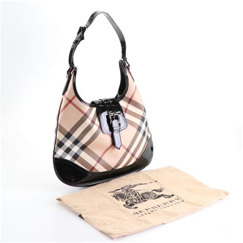 burberry brooke hobo bag dimensions|Burberry Brooke Patent Leather Hobo .